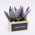 thumbnail image 6 of Vikakiooze Home Decor , Simulation Flower Pot Lavender Fake Flower Plant Living Room Decoration Ornament, 6 of 9