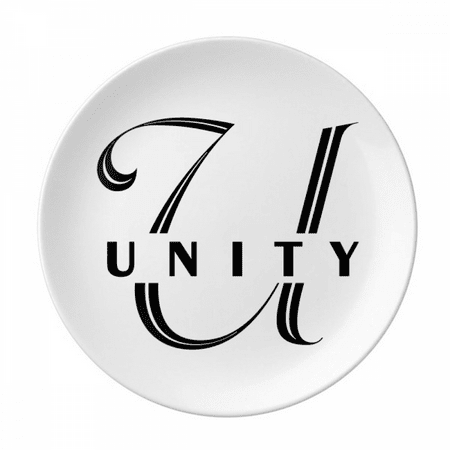 

Letter Expression Unity Plate Decorative Porcelain Salver Tableware Dinner Dish
