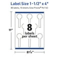 thumbnail image 6 of Avery TrueBlock Lollipop Labels, 1.5" x 4", 80ct, 6 of 8