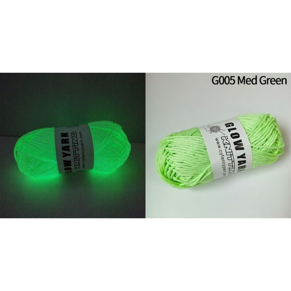 Luminous Wool DIY Hand Knitted Luminous Yarn DIY Weave Glow in The Dark DIY Hand Making Fine Yarn Household Supplies Fluorescent Green Chunky Yarn Multiple Colour Anti-Fade Soft Yarn Yarn Green