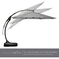 thumbnail image 6 of GRANDPATIO 11ft Outdoor Umbrella with Base, Large Aluminum Cantilever Offset Umbrella for Patio Garden Pool Umbrella, Circles, 6 of 11