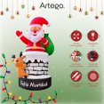 thumbnail image 3 of Inflable de Navidad CHIMENEA de SANTA CLAUS MEGA gigante con led 4m Decoración navideña Christmas Inflatable Artego, 3 of 8
