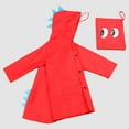 thumbnail image 2 of Wxirdiow Kids Rain Coat Kids Rain Jacket Rain Ponchos pour Enfants - Imperméables Réutilisables pour Garçons et Filles Imperméables pour l'Extérieur Rain Gear Rouge Taille,3TG, 2 of 6