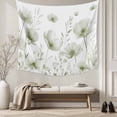 thumbnail image 5 of Sage Green Spring Floral Tapestry for Bedroom Wall Hanging Tapestry,Summer Botanical Watercolor Vintage Ceiling Backdrop Tapestries Poster Blanket Wall Decor for Teens Room Living Room Dorm 39" x 59", 5 of 8
