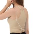 thumbnail image 4 of Sngxgn Women's Camisole Tops Undershirts Spaghetti Strap Tank Top(Beige,S), 4 of 6