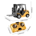 thumbnail image 6 of Construction Toys,Excavator Toy,1/64 Mini Alloy Forklift Remote Control Toy 2.4GHz Remote Controlled,Pallet Strong Power Speed Adjustment,Push Vehicle,Forklift Truck(D C), 6 of 9