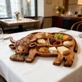 thumbnail image 4 of KLYZONIC Highland Cow Charcuterie Board, Handcrafted Wooden Tray with Compartments for Kitchen Decor, 4 of 6