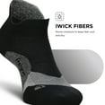 thumbnail image 5 of Feetures Elite Light Cushion No Show Tab - Running Socks for Men & Women - Athletic Compression Socks - Moisture Wicking - S, New Black - (3Pair), 5 of 8