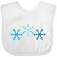 thumbnail image 3 of Inktastic Snowflakes Winter Christmas Gift Boys or Girls Baby Bib, 3 of 4