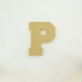 thumbnail image 2 of Package of 1, 18 Inch X 3/4" Thickness MDF Letter P in The Collegiate Font, Thick for Art & Craft Project, Made in USA, 2 of 4