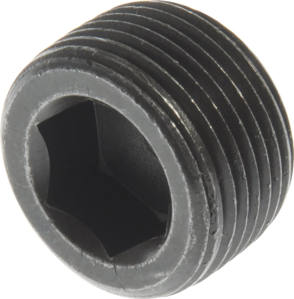1/8" Dry Seal Socket Pipe Plugs / 3/4" Taper / Steel / Plain (Carton