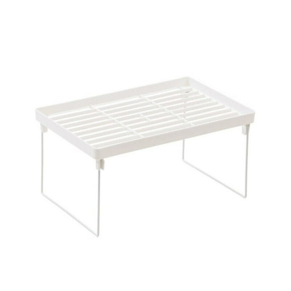 AKEGAMN Expandable Stackable Cabinet Shelf Kitchen Counter Rack Organizer Multipurpose Pantry Bedroom Bathroom Storage Racks Holder Bathroom Cabinet Organizer