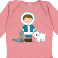 thumbnail image 4 of Inktastic Eskimo Boy Cute Alaska Boys Long Sleeve Baby Bodysuit, 4 of 5