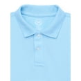 thumbnail image 2 of Wonder Nation Boys School Uniform Short Sleeve Polo, Sizes 4-18, 2 of 3