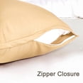 thumbnail image 4 of Unique Bargains Silky-Soft Satin Pillow Cases with Zipper Long Pillowcase Pillow Covers, 4 of 8
