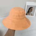 thumbnail image 4 of Sombrero de pescador de doble cara de seda de hielo UPF50 + para mujer, estilo coreano, versátil, fresco, protector solar, sombrero de lavabo informal, 4 of 5