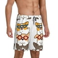 thumbnail image 2 of Logiee Corgi Dog2 Print Men's Pajama Shorts with Drawstring & Pockets,Sleep Shorts for Men,Sleepwear Bottoms,Elastic Waistband Loungewear-XX-Large, 2 of 6