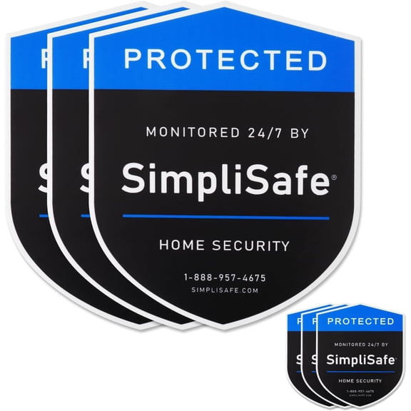 3PCS Yard Sign Compatible for SimpliSafe Home Security System,and 3PCS Door/Window Stickers - Home Security Alarm Decal for Simpli-Safe,Durable and Waterproof