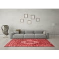 thumbnail image 3 of Ahgly Company Indoor Square Medallion Red Traditional Area Rugs, 8' Square, 3 of 4