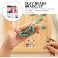 thumbnail image 5 of Hytrove 1 Set Handmade Polymer Clay Beads Bracelet Making Kit Assorted Color Flat Round Discs for Beach Pool Bathrooms, 5 of 8