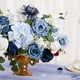 thumbnail image 5 of Flores Artificiales PeoníA Azul Polvorienta Falsa CombinacióN de Flores para Boda DIY Ramos de Novia Centros de Mesa Decoraciones para el Hogar, 5 of 9