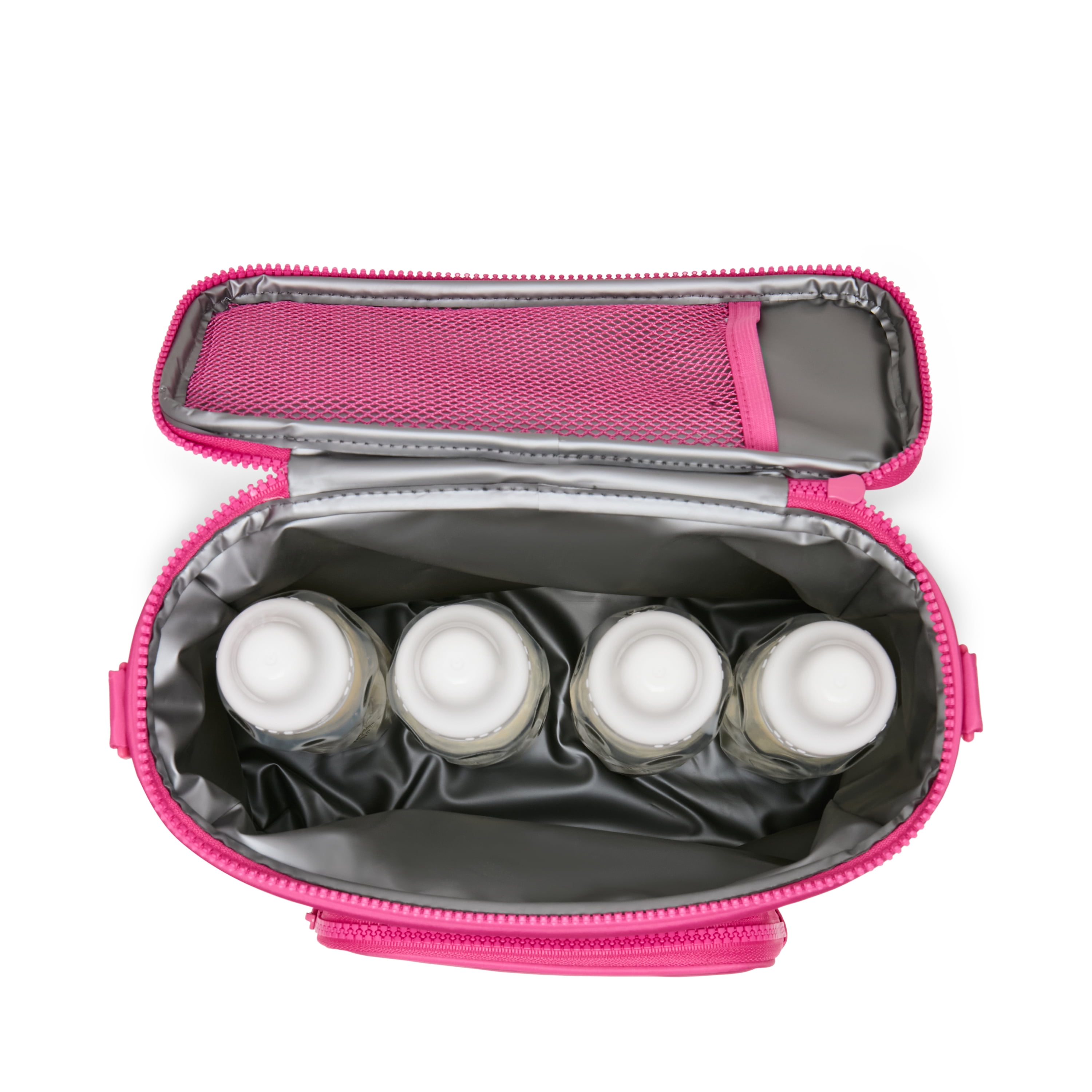Madden NYC Women's Front Pocket Lunchbox, Pink, Made for Portable Food Storage for Workday Meals and Travel