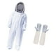 thumbnail image 5 of Traje de apicultura con guantes, protección total, velo de esgrima desmontable, capucha completa 2xl, 5 of 9