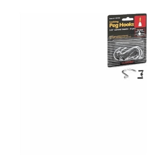 HOOK PEG LOCKCURV 1/2CD8 (Pack of 1)