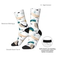 thumbnail image 4 of Pofeuu Cute Whale Print Crew Socks, Adult Running Hiking Socks for Youth and Adult, 4 of 6