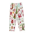 thumbnail image 4 of Bingfone Pajamas For Women,Snowflakes Santa Claus Pajama Pants With Pockets-Small, 4 of 9