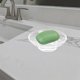 thumbnail image 3 of Jabonera redonda de vidrio esmerilado, soporte de repuesto para tocador de baño, encimeras y fregaderos de cocina., 3 of 7