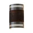 thumbnail image 2 of Meyda Tiffany 164214 Elements 2 Light 12" Tall Wall Sconce - Nickel / Acid Burnt Copper, 2 of 6