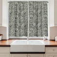 thumbnail image 2 of Ambesonne Vintage Kitchen Curtains, Romantic Rose Motifs, 55"x39", Dark Taupe Cream, 2 of 3