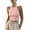 Pink, variant on JULMCOMO Ribbed Knit Tank Tops for Women Crew Neck Solid Casual Summer Cropped Tank Tops Slim Fit Sleeveless Trendy Comfy Shirts White M