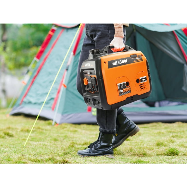 GENMAX Quiet Power Series Inverter Generator，Gas Powered, EPA Compliant,  Eco-Mode Feature, Ultra Lightweight for Backup Home Use & Camping