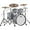 Sky Blue Pearl, variant on Ludwig Classic Maple 4-Piece Mod Shell Pack With 22" Bass Drum Red Sparkle