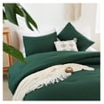 thumbnail image 6 of TiaGOC Queen Comforter Set Emerald Green, 3pcs (1 Boho Dark Forest Green Comforter & 2 Pillowcases), All Season Blanket Lightweight Bedspreads Quilt, 6 of 9