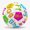 Aplhabet Explorer | White, variant on Score N' Explore Children's Development Learning Size 3 Soccer Ball - Educational Toy for active learning.Movenet and Crawl Ball | Orange ASL Muliplication Explorer