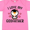 thumbnail image 4 of Inktastic I Love My Godfather with Cute Penguin and Hearts Girls Baby Bodysuit, 4 of 5