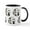 White/Black Inside, variant on CafePress - Boho Owl And Moon Gothic 11 Oz Ceramic Mug - 11 oz Ceramic Mug - Novelty Coffee Tea Cup