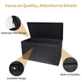 thumbnail image 5 of Newboti Furniture 230 Gallon Resin Outdoor Deck Box Waterproof, Extra Large Patio Storage Box with Lockable Storage Containers for Patio Furniture Cushions, Pool Accessories, Garden Tools BN.6919, 5 of 8