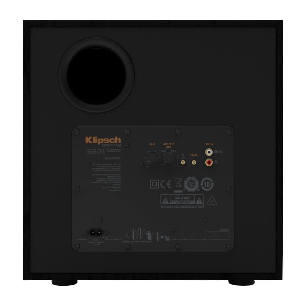 Klipsch Reference R-101SW 10" 300W Powered Subwoofer, Black