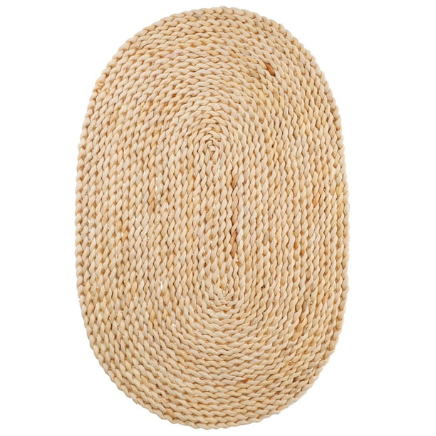 Manteles individuales grandes tejidos para mesa de comedor, manteles individuales trenzados, manteles individuales de tejido resistente al calor