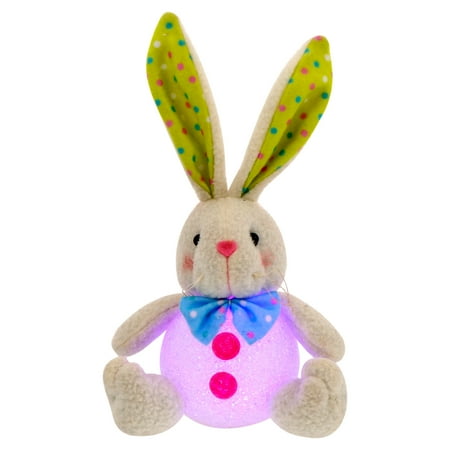 

1pc Easter Night Light Bunny Doll Toys Easter Rabbit Doll Ornament Luminous Doll