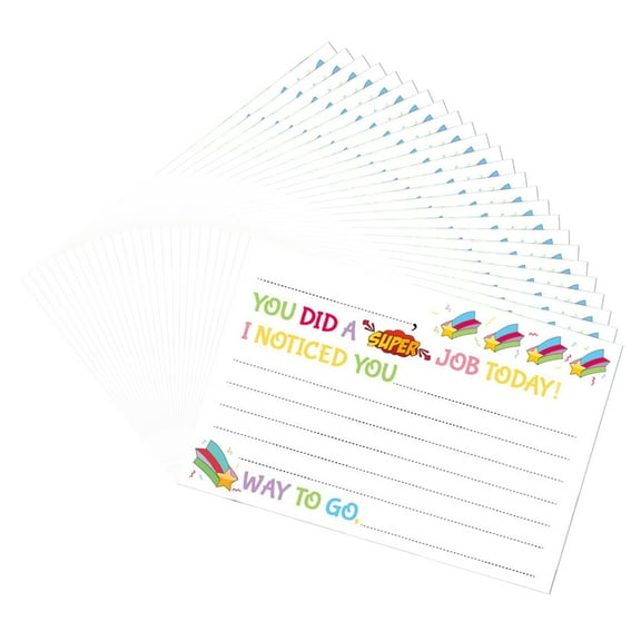 25Pcs Classroom Motivation Cards Teacher Notes Positive Behavior Card Incentive Cards for Classroom