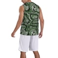 thumbnail image 2 of Naloa Green Snakeskin Basketball Jersey Reversible Men's Mesh Athletic Sports Shirts Training Practice S-4XLXX-Large, 2 of 6