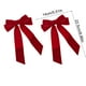 thumbnail image 3 of Christmas Printed Ribbon Handmade Christmas Bow Weave Ribbon Snowflake Pinecone Faux Linen Khaki-Colored Edged Satin Ribbon, 3 of 7
