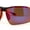 Orange Blue Mirror, variant on Mens Xloop 80s Color Mirror Half Rim Sport Plastic Sunglasses Red Orange Mirror
