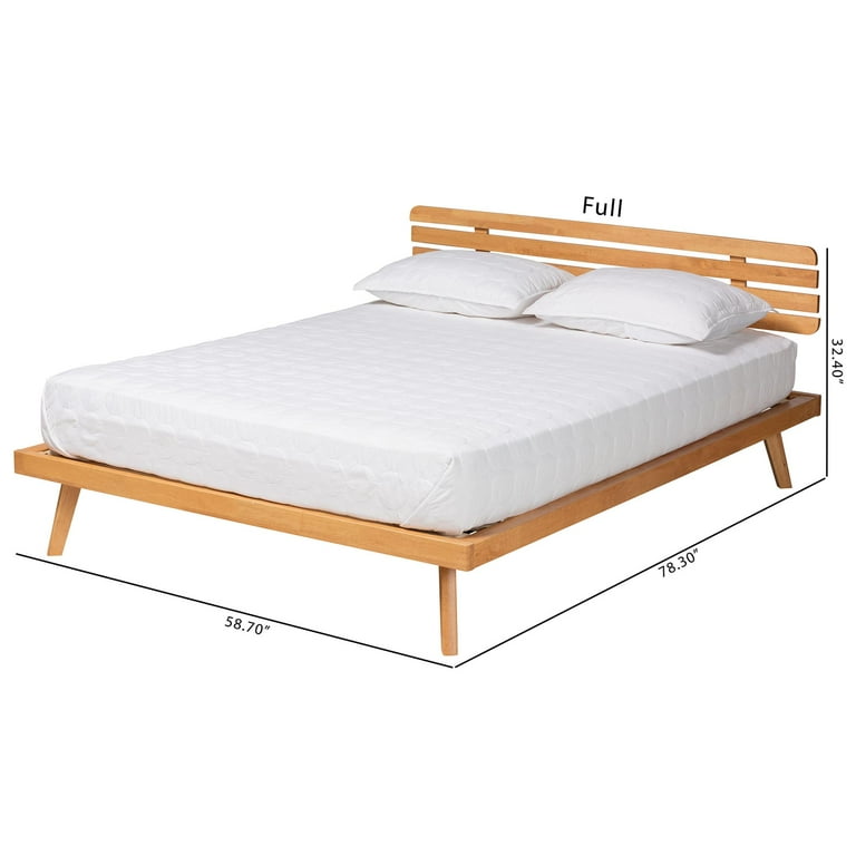 Baxton Studio Joaquin Modern Japandi Rustic Brown Finished Wood