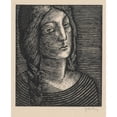 thumbnail image 2 of Mikuláš Galanda 20x24 Gold Ornate Framed and Double Matted Museum Art Print Titled - Head of a Woman with Long Braids (1925), 2 of 4